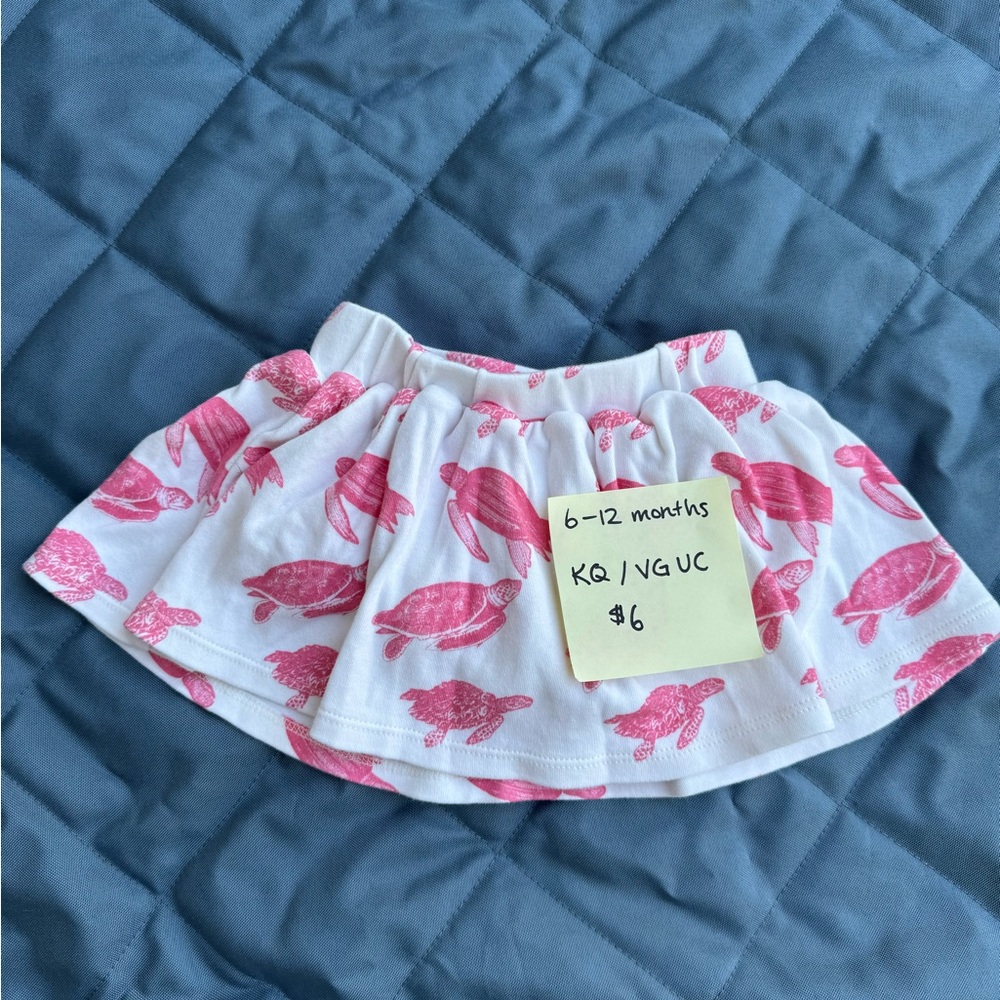 Kate Quinn Skirted Bloomer pink sea turtle 6-12 months